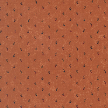 Quail Run 9836-17 Pumpkin by Kansas Troubles Quilters for Moda Fabrics, Image