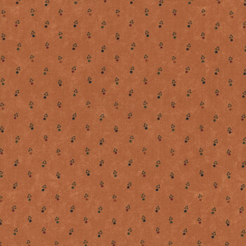 Quail Run 9836-17 Pumpkin by Kansas Troubles Quilters for Moda Fabrics, Image