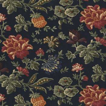 Quail Run 9830-14 Indigo by Kansas Troubles Quilters for Moda Fabrics, Image