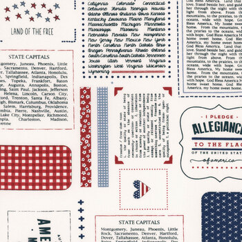 Independence Day 55720-11 Vanilla by Sweetwater for Moda Fabrics, Image