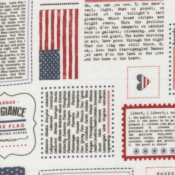Independence Day 55720-11 Vanilla by Sweetwater for Moda Fabrics, Image