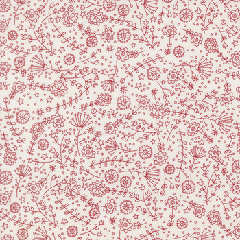 Independence Day 55722-21 Vanilla Red by Sweetwater for Moda Fabrics, Image
