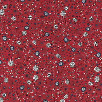 Independence Day 55722-13 Red by Sweetwater for Moda Fabrics, Image