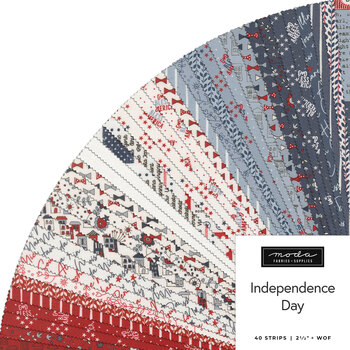 Independence Day  Jelly Roll by Sweetwater for Moda Fabrics - RESERVE, Image
