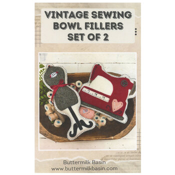 Vintage Sewing Bowl Fillers - Set of 2 Pattern, Image
