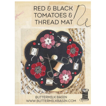 Red & Black Tomatoes and Thread Mat Pattern, Image