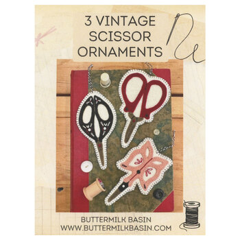 3 Vintage Scissor Ornaments Pattern, Image