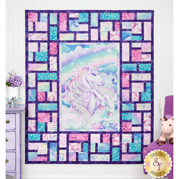  Stained Glass Panel Quilt Kit - Sparkle Magic, Image