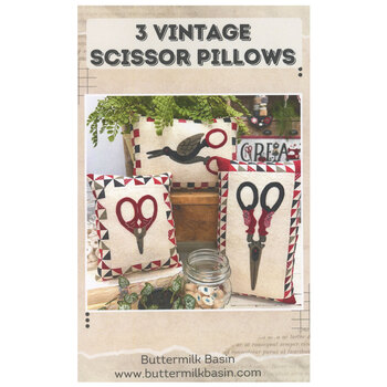 3 Vintage Scissor Pillows Pattern, Image
