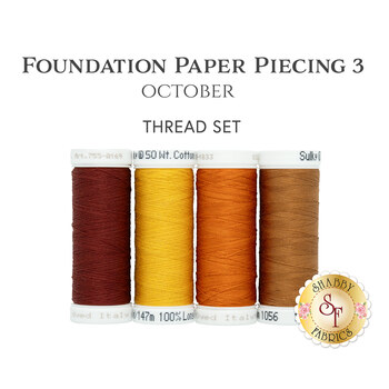  Foundation Paper Piecing Series 3 - October - 4pc Thread Set, Image
