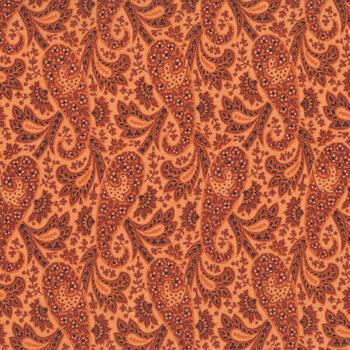 Nightfall A-10203-O Orange Paisley by Andover Fabrics