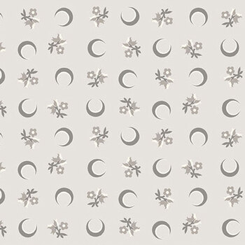 Nightfall A-10204-C Gray Flower Moon by Andover Fabrics, Image