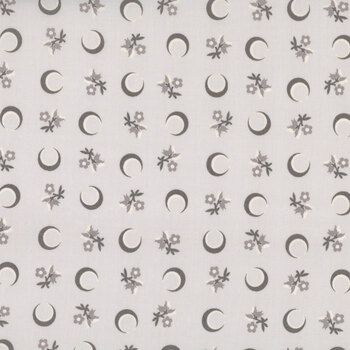 Nightfall A-10204-C Gray Flower Moon by Andover Fabrics