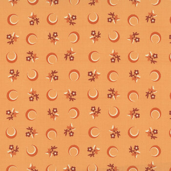 Nightfall A-10204-O Orange Flower Moon by Andover Fabrics