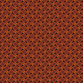 Nightfall A-10207-O Orange Bud Diamond by Andover Fabrics, Image