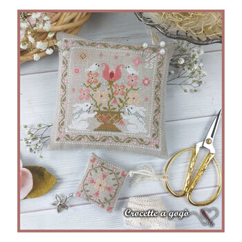 Spring Basket Cross Stitch Pattern, Image