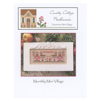 September Mini Village Cross Stitch Pattern, Image