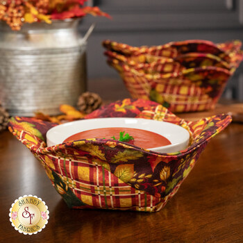  Bowl Cozy Kit - Autumn Fields - Makes 4, Image