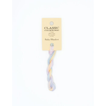 Classic Colorworks Baby Blanket - 6 Strand Embroidery Floss, Image