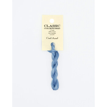Classic Colorworks Cool Azul - 6 Strand Embroidery Floss, Image