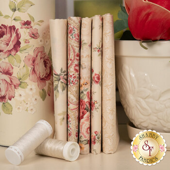 Ruru Bouquet  Fat Quarter Bundle Cream Quilt Gate