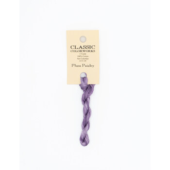 Classic Colorworks Plum Paisley - 6 Strand Embroidery Floss, Image