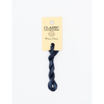 Classic Colorworks Wavy Navy - 6 Strand Embroidery Floss, Image