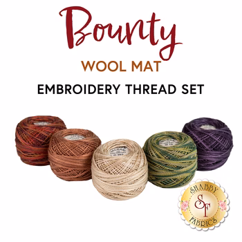 Bounty Wool Mat - 5pc Embroidery Thread Set, Image