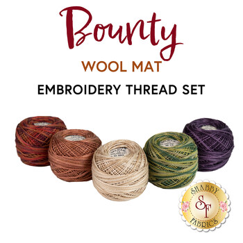  Bounty Wool Mat - 5pc Embroidery Thread Set, Image