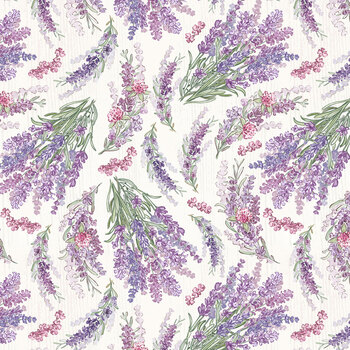 Sweet Honey Bee W115-005-046 Lavender by Chad Barrett for White Owl Textiles, Image