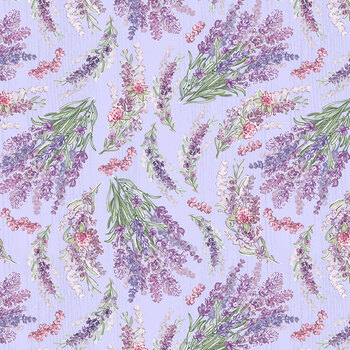 Sweet Honey Bee W115-005-446 Lavender by Chad Barrett for White Owl Textiles, Image