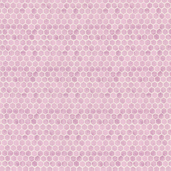 Sweet Honey Bee W115-012-120 Purple Honeycomb by Chad Barrett for White Owl Textiles, Image