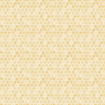 Sweet Honey Bee W115-012-230 Honeycomb by Chad Barrett for White Owl Textiles, Image