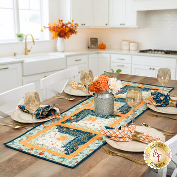  Log Cabin Table Runner Kit - I Love Fall Most Of All, Image