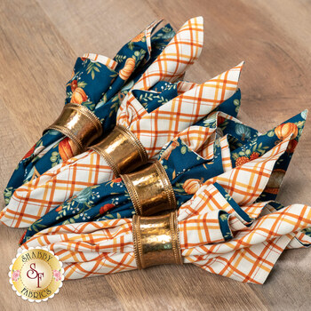  Cloth Napkins Kit - I Love Fall Most Of All - Makes 4, Image
