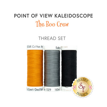 Point of View Kaleidoscope Folded Star Table Topper - The Boo Crew - 3pc Thread Set, Image