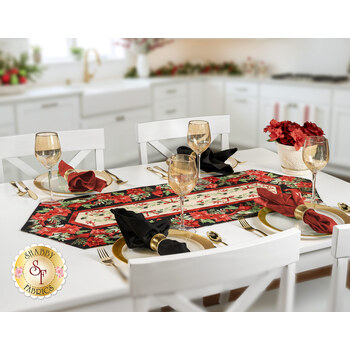  Easy Striped Table Runner Kit - Cardinal Celebration, Image