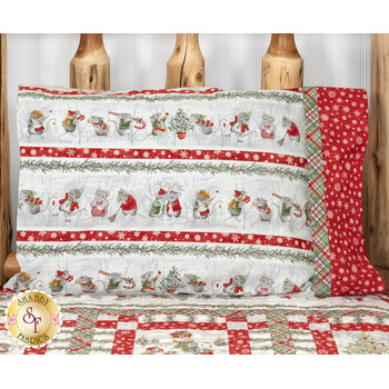  Magic Pillowcase Kit - The Christmas Mouse Flannel - Standard Size - RESERVE, Image