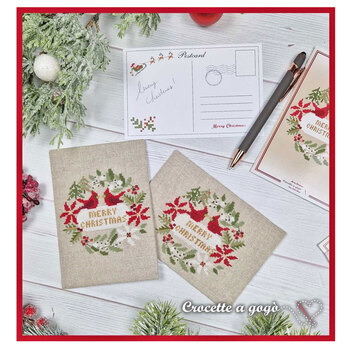 Christmas Card Cross Stitch Pattern, Image
