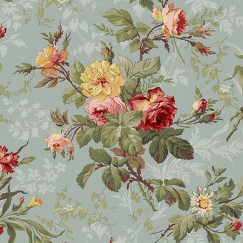 Kathleen's Story R161751D-BLUE by Christine Schulte for Marcus Fabrics, Image