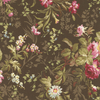 Kathleen's Story R161751D-BROWN by Christine Schulte for Marcus Fabrics, Image