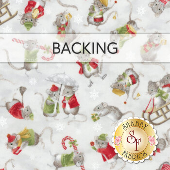  Merry Mouse-mas Quilt - Backing 3-1/2 yds - RESERVE, Image