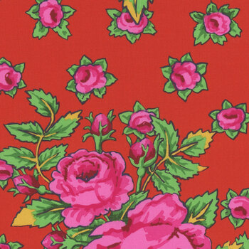 Kaffe Fassett Collective PWGP212.RED Rosie by FreeSpirit Fabrics