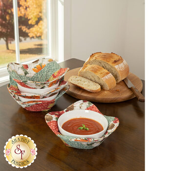  Bowl Cozy Kit - Harvest Blooms - Makes 4, Image