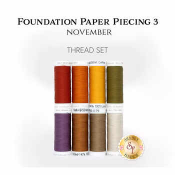 Foundation Paper Piecing Series 3 - November - 8pc Thread Set, Image