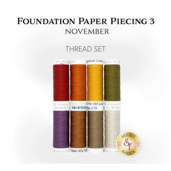  Foundation Paper Piecing Series 3 - November - 8pc Thread Set, Image