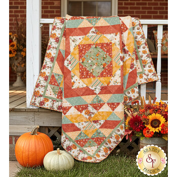  Harvest Blooms Quilt Kit, Image