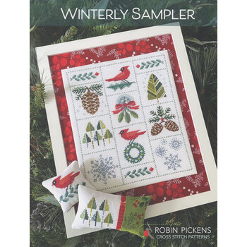 Winterly Sampler Cross Stitch Pattern, Image