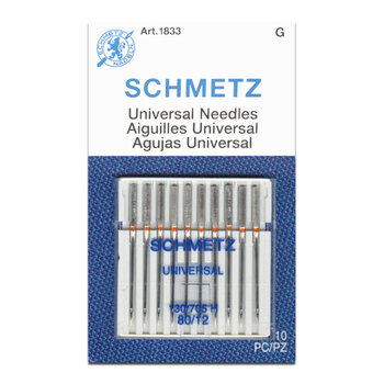 Schmetz Universal Machine Needle - Size 80/12 - 10ct, Image