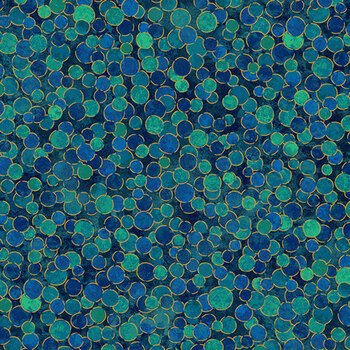 Shimmer 27895M-66 Lagoon by Deborah Edwards for Northcott Fabrics, Image
